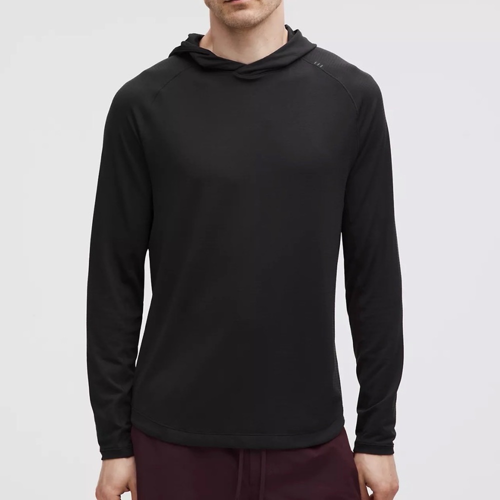 lululemon athletica Black Hooded Long-Sleeve Trench Top